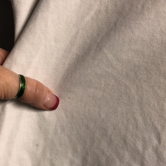 Zara purple Amore small cropped T-shirt white has spots - Picture 3 of 9